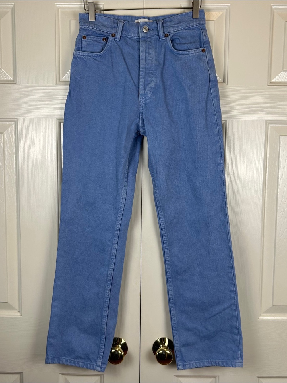 Zara Blue Straight Leg Jeans